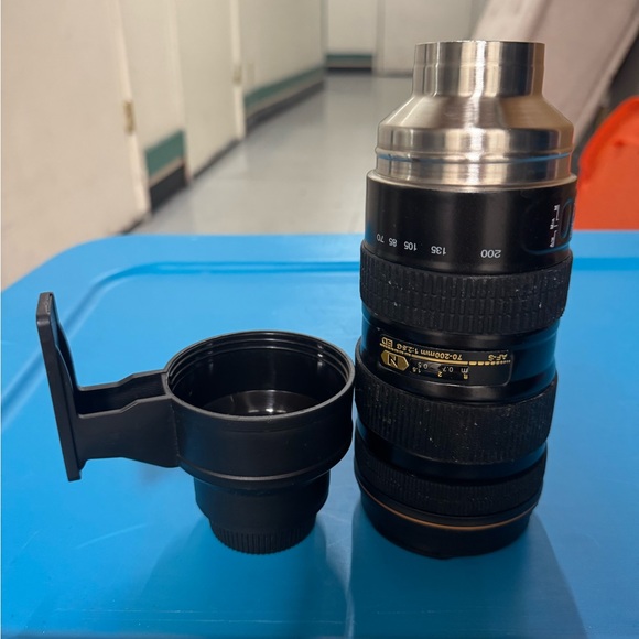 Cute Black Camera Lens Coffee Thermos - Picture 4 of 10